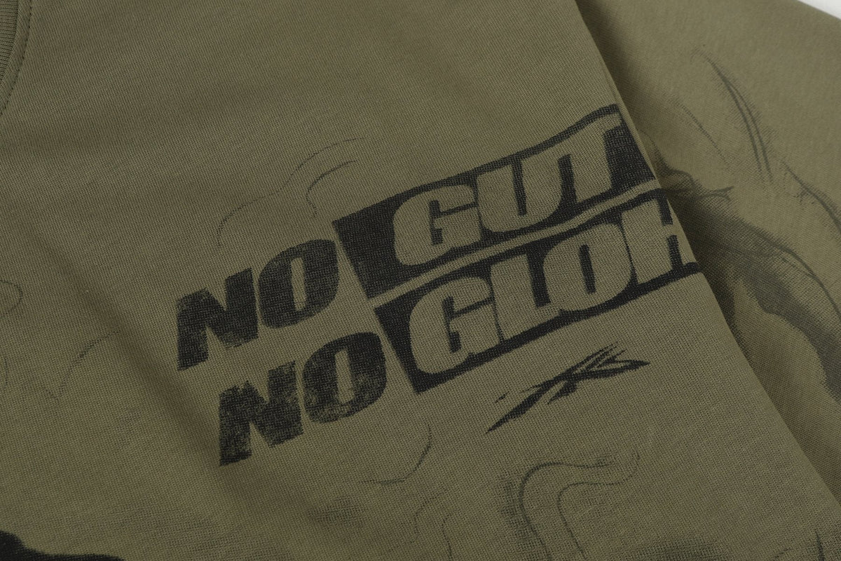 Hellstar No Guts No Glory Portrait Graphic T-Shirt — detail