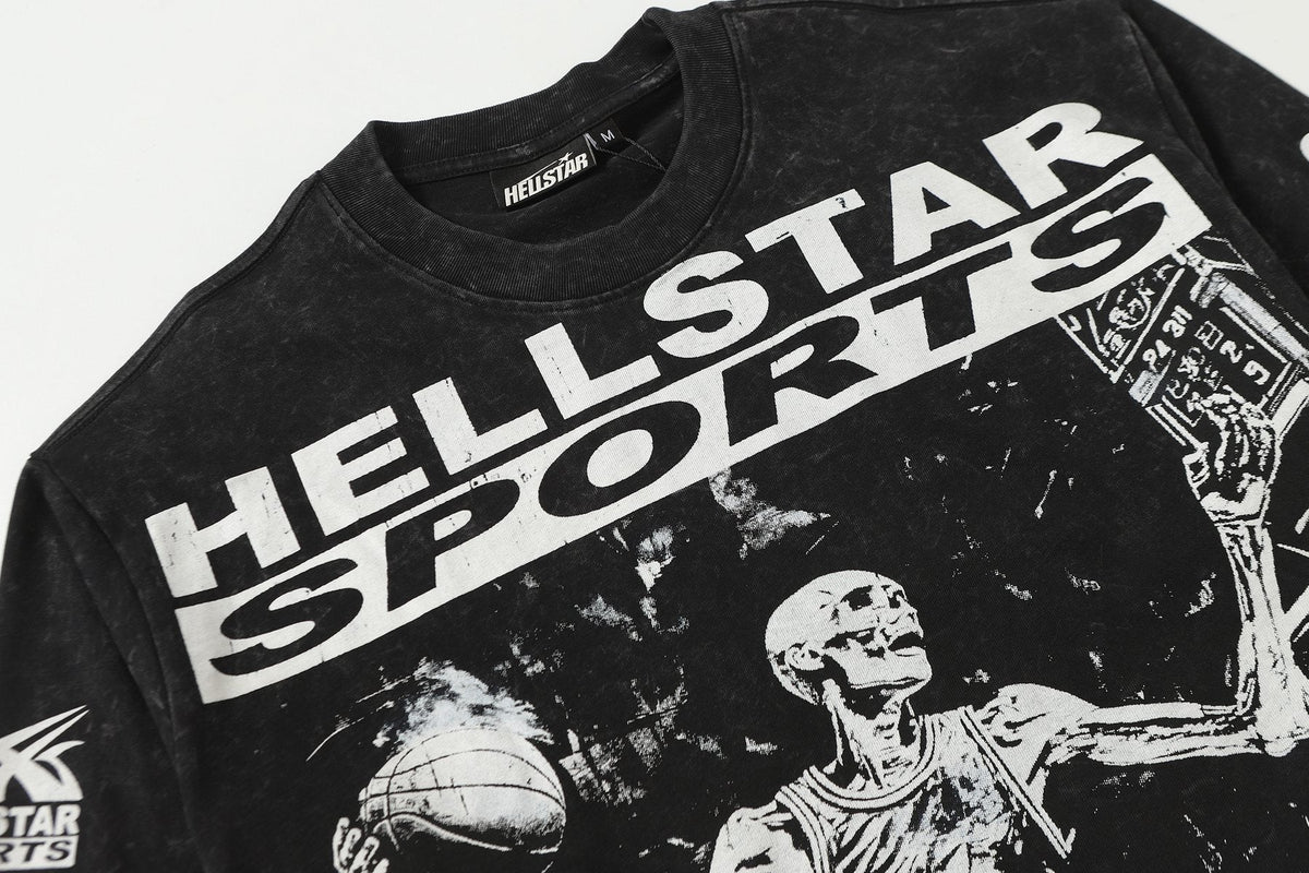 Hellstar Basketball Graphic Long-Sleeve T-Shirt — detail