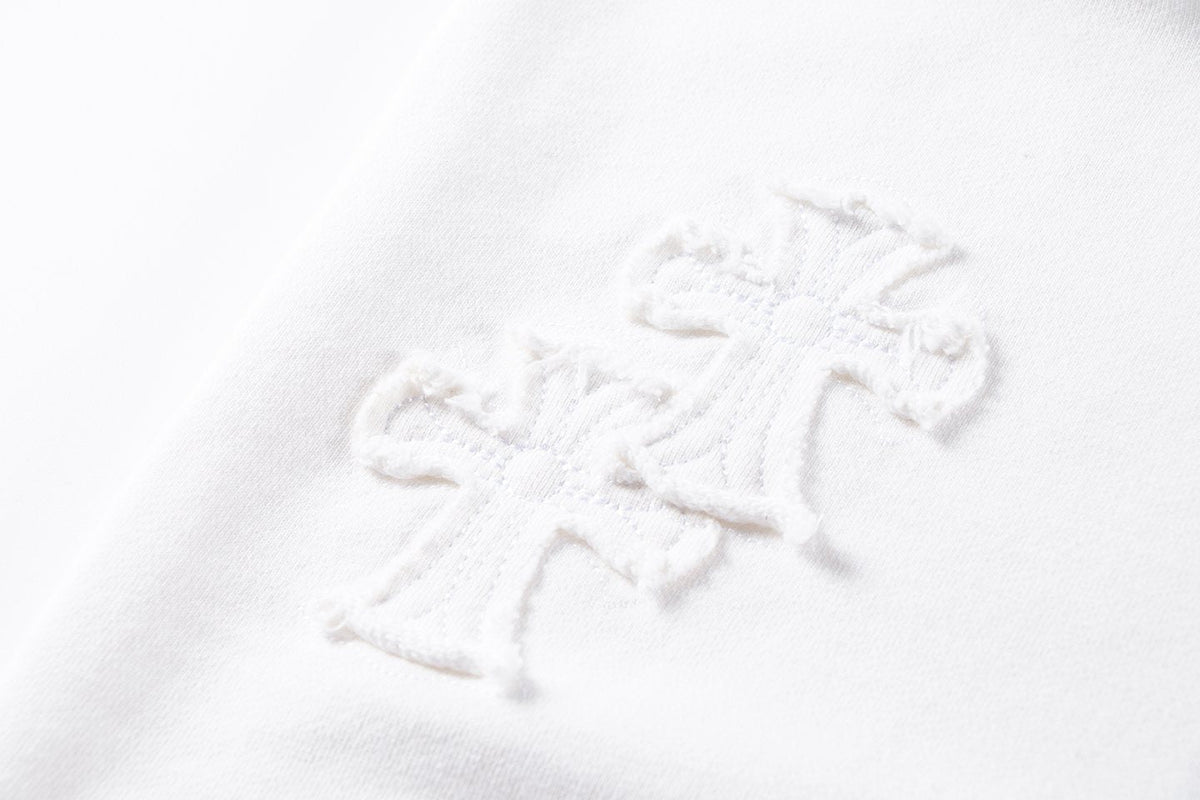 Chrome Hearts Rhinestone Horseshoe Applique Crewneck Sweatshirt — detail