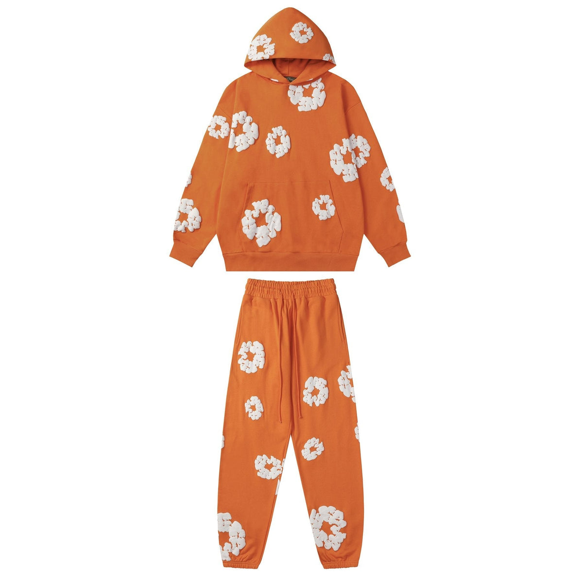 DENIM TEARS Floral Graphic Hoodie & Sweatpants Set — front