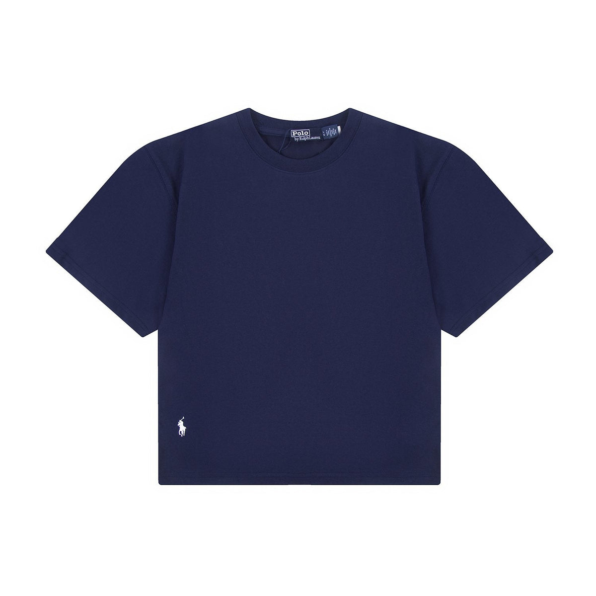 Test2-Ralph Lauren Women's Oversized Drop-Shoulder Pony Embroidered T-Shirt — front